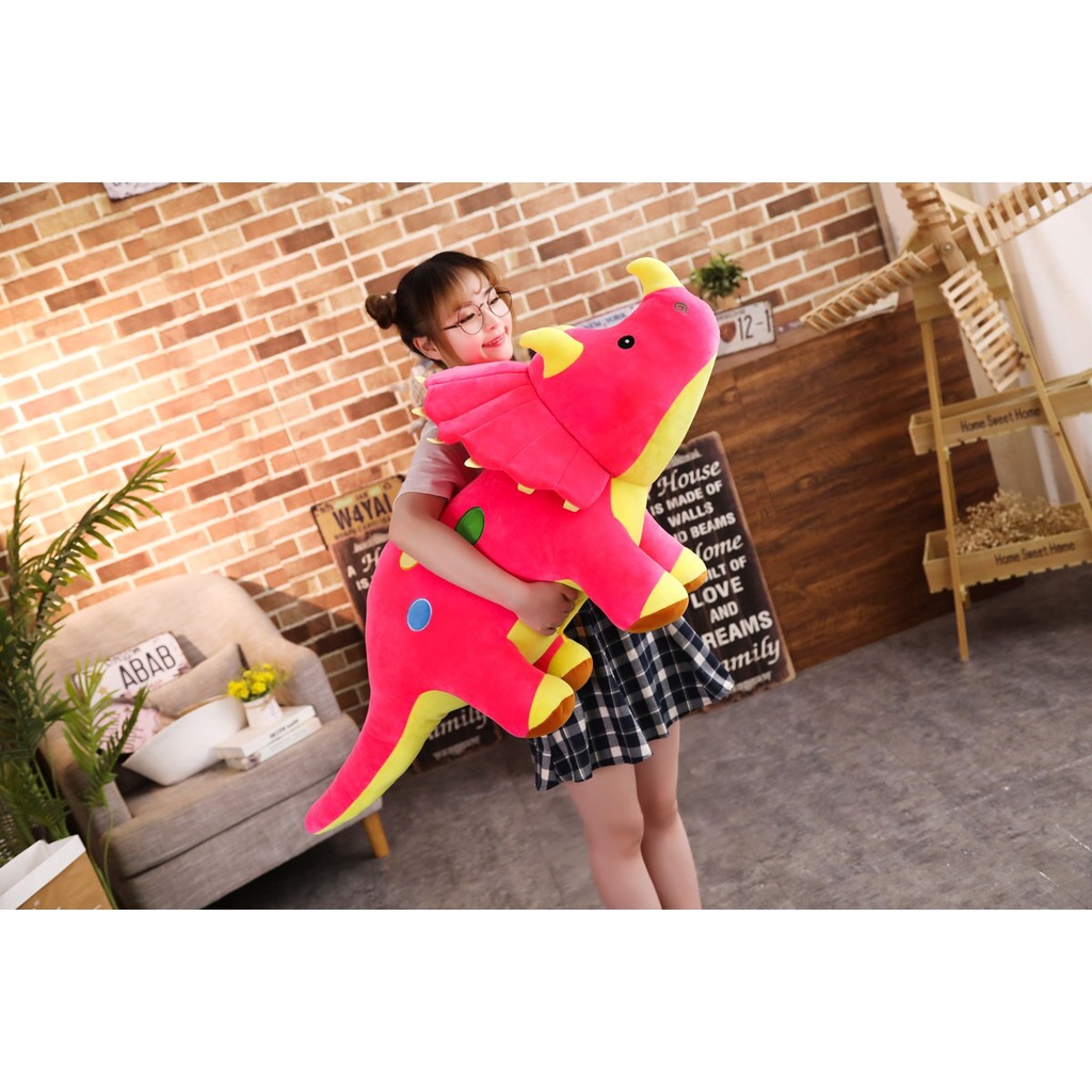 CÓ SẴNThú Nhồi Bông Hình Khủng Long Hoạt Hình 120cm Sống Động Như Thật Mềm Mại Làm Quà Sinh Nhật Cho Bé Trai Bé Gái