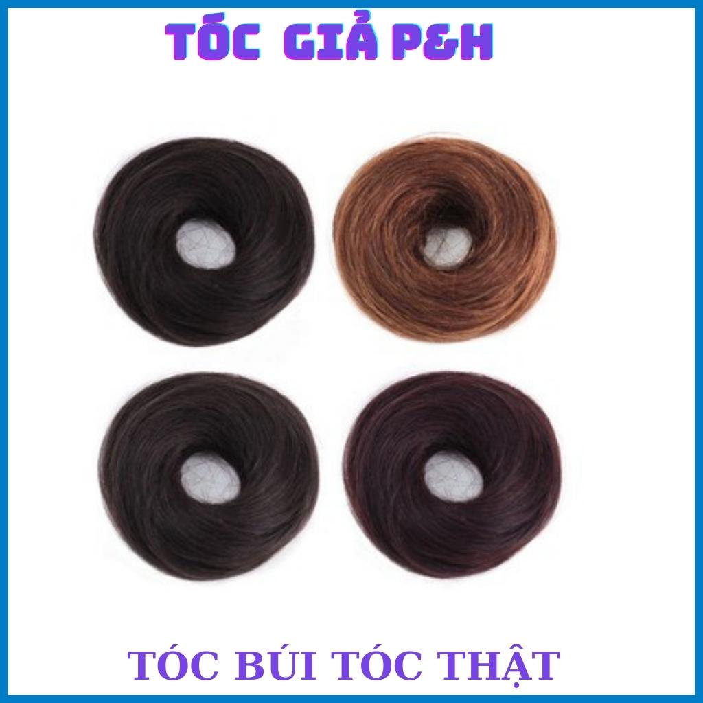 Tóc giả búi cột rối tóc thật 100%