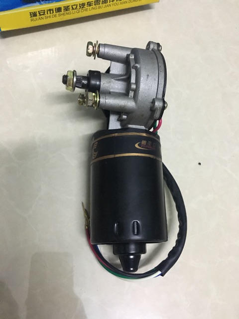 Moto giảm tốc 12v 50w chế máy quay vịt - xe điện