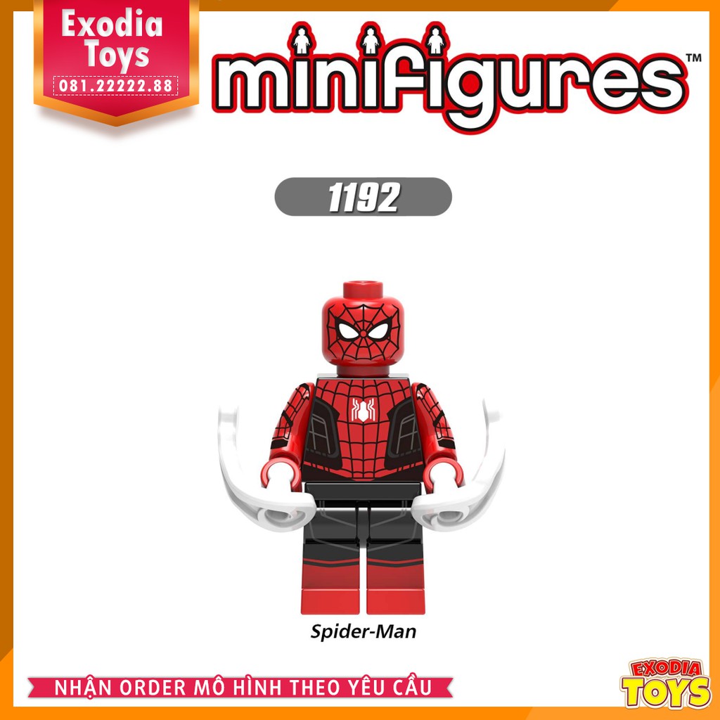 Xếp hình minifigure Spider-Man Far From Home : Người Nhện Xa Nhà - Đồ Chơi Lắp Ghép Sáng Tạo - X0249