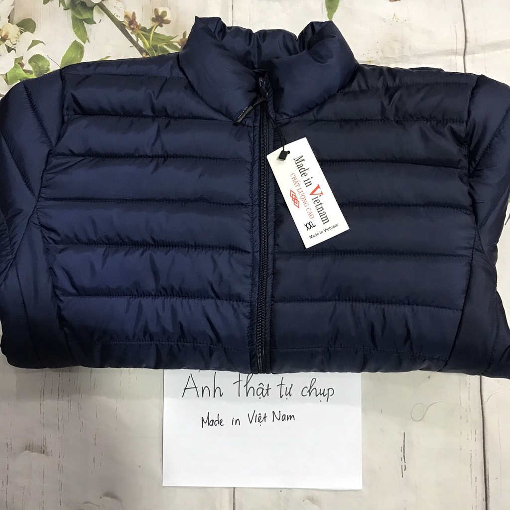 Áo Phao Nam, Áo Khoác Lông Vũ Siêu Nhẹ, Form Slimfit Dáng Ôm, Mặc Cực Ấm, Đủ Size 45-80Kg