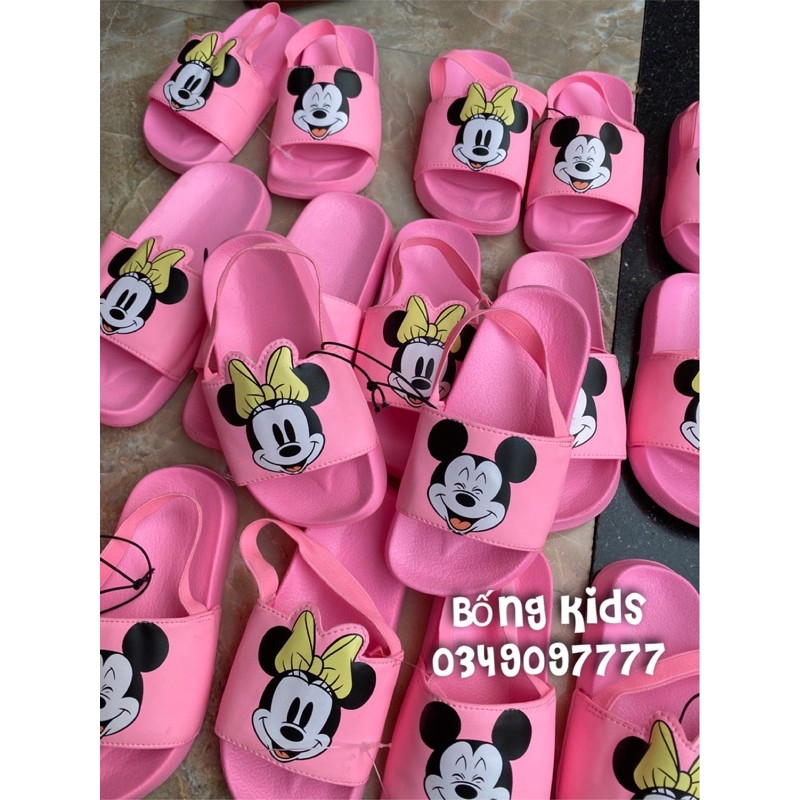 Dép Bé Gái Minnie Hồng Light