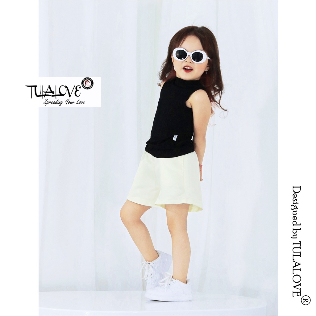 Áo Thun Cho Bé Gái Vải Tăm Lạnh Chất Lượng Cao Áo Sát Nách Cho Bé Tulalove