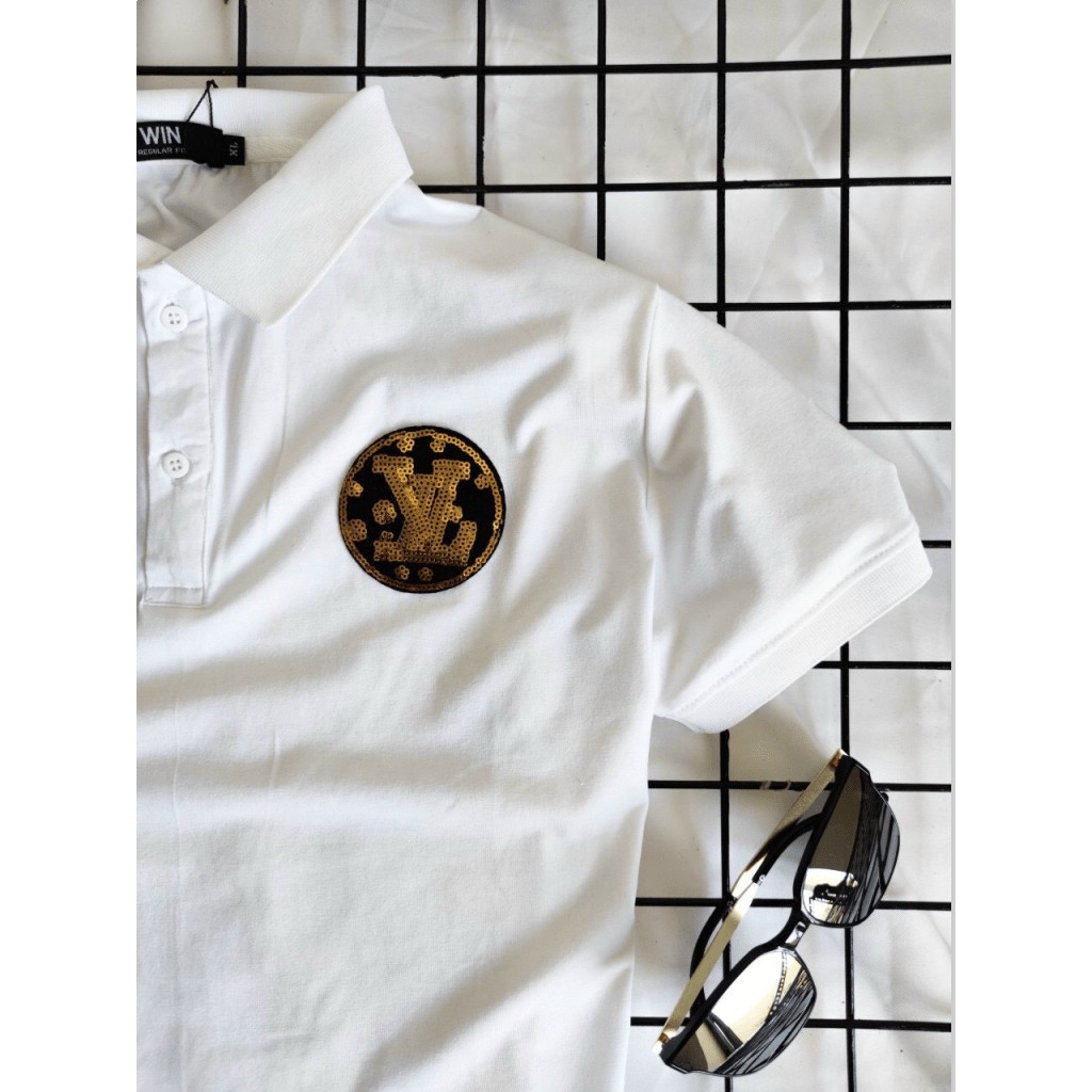 ÁO THUN NAM NGẮN TAY TRỤ KIM SA LOUIS VUITON CỰC ĐẸP , SANG CHẢNH PHONG CÁCH HK