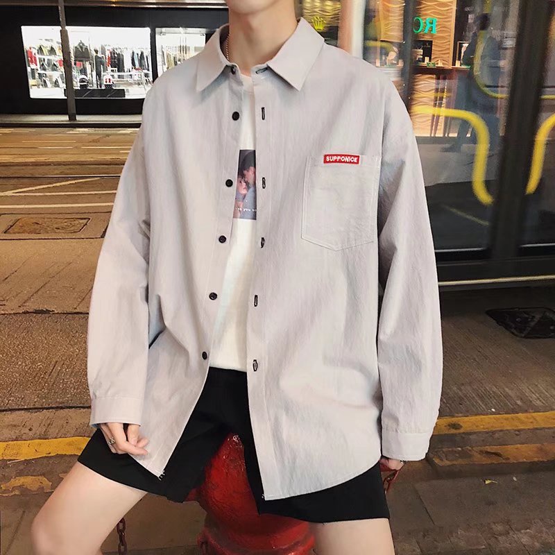 Áo Sơ Mi Tay Dài Phong Cách Retro Dành Cho Nam