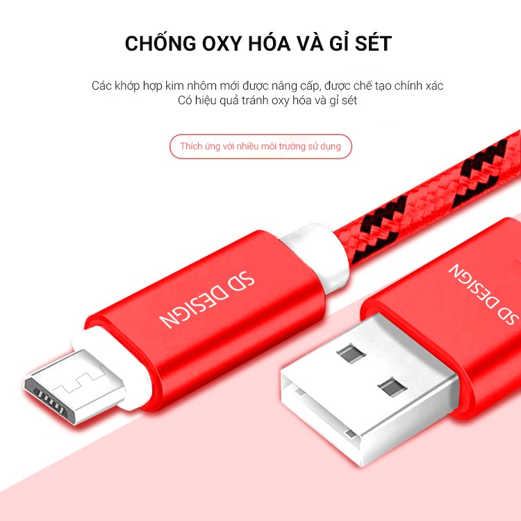 Dây Cáp Sạc SD-L1 Cho ĐT Pin Dự Phòng Tai nghe Bluetooth Case pro Vỏ Ốp lưng