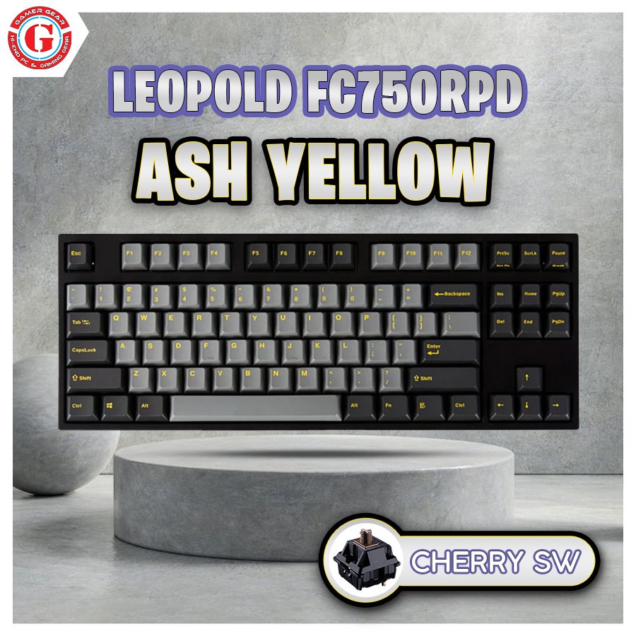 Bàn phím cơ Leopold FC750R PD Ash Yellow