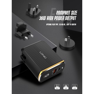 Củ sạc nhanh PD kèm cáp LDNIO A2502C