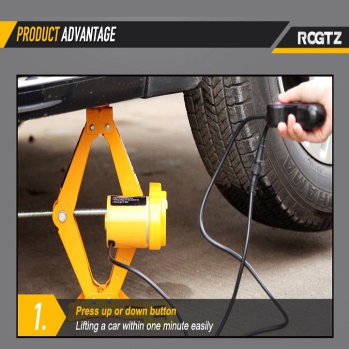 Sản Phẩm Bộ nâng kích gầm điện xe hơi, ô tô 12V, 120W thương hiệu cao cấp của Đức - ROGTZ: TY-42EJ - BẢO HÀNH 24 THÁNG