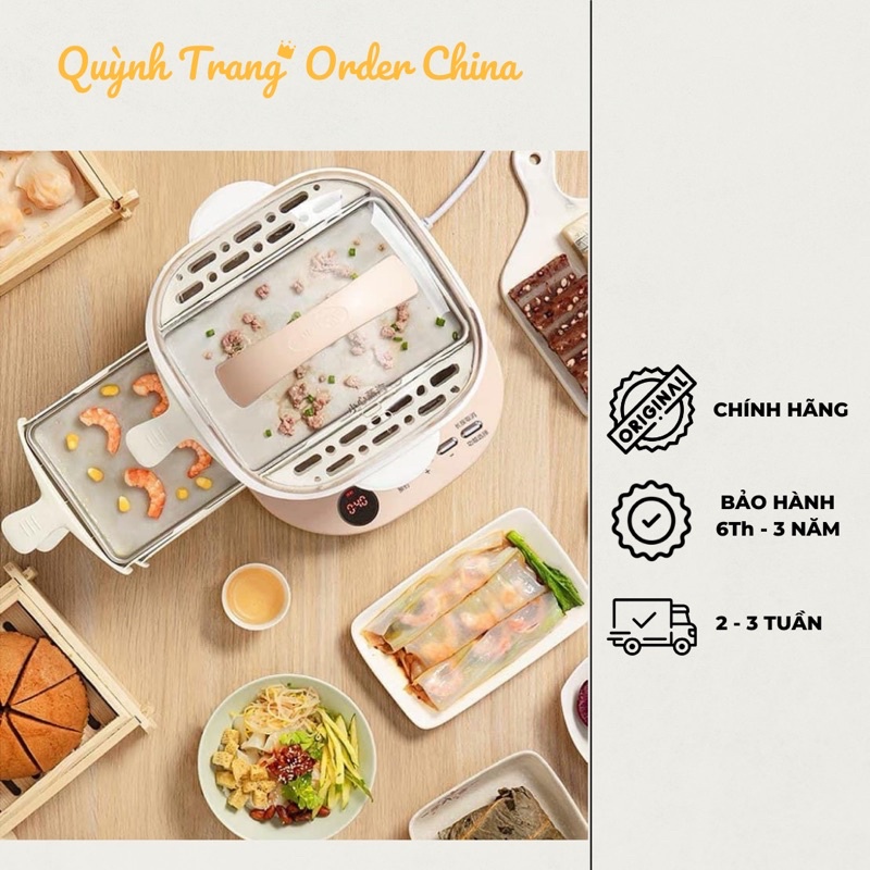 Máy làm bánh cuốn kiêm nồi hấp đa năng Bear- Quỳnh Trang Order China