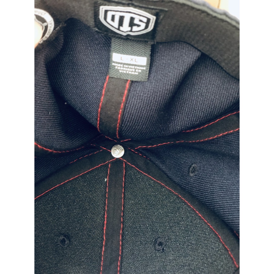 Nón mũ big size bít đuôi, nón kết lưỡi trai chữ P, team logo fitted cap chính hãng