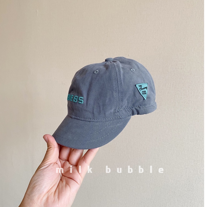 Mũ lưỡi trai bóng chày vành nhỏ chống nắng thêu chữ phong cách thời trang xuân hè thu có thể điều chỉnh cho bé trai