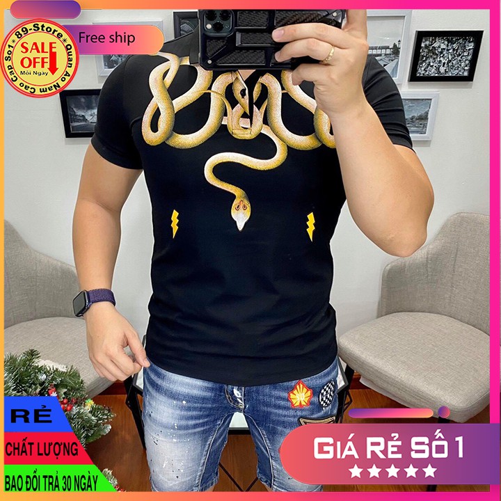 Áo Thun Nam Tay Ngắn Có Cổ Cao Cấp Thích Hợp Moi Lứa Tuổi Cam Kết Về Chất Lượng 🌟GIÁ RẺ NHẤT🌟