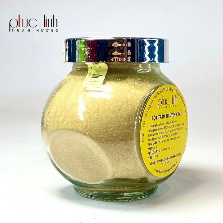 Bột Trầm Hương Xông Nhà Cao Cấp PHÚC LINH Loại Đặc Biệt 60Gr - Bột Nguyên Chất