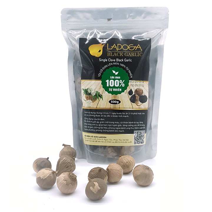 [ 500g ] Tỏi Đen - Tỏi đen cô đơn LADOGA lên men tự nhiên | BigBuy360 - bigbuy360.vn