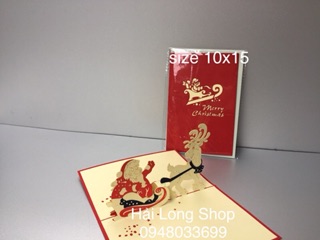 Santa 8 - Noel - Thiệp 3D