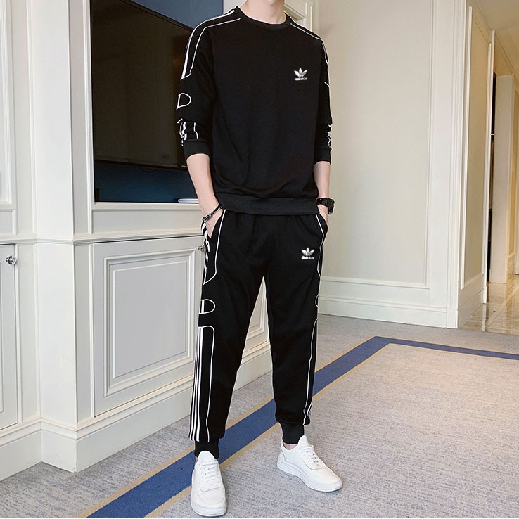 Bộ thể thao nam dài tay thu đông, bộ đồ nỉ nam mặc nhà BD128 Eric Fashion