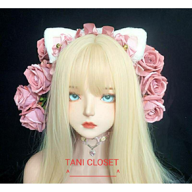 Băng Đô Lolita Nơ Tai Mèo Lục Lạc