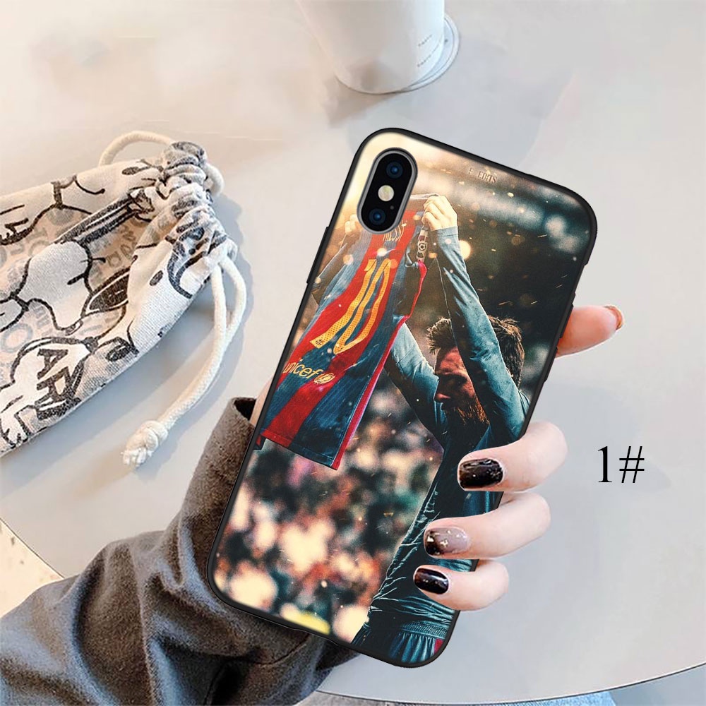 Ốp điện thoại silicon mềm hình cầu thủ bóng đá Messi Ne28 thích hợp cho Iphone 5 5s 6 6s 7 8 11 Pro Max Plus Se Xr