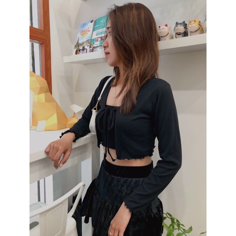 Áo khoác cardigan tay dài