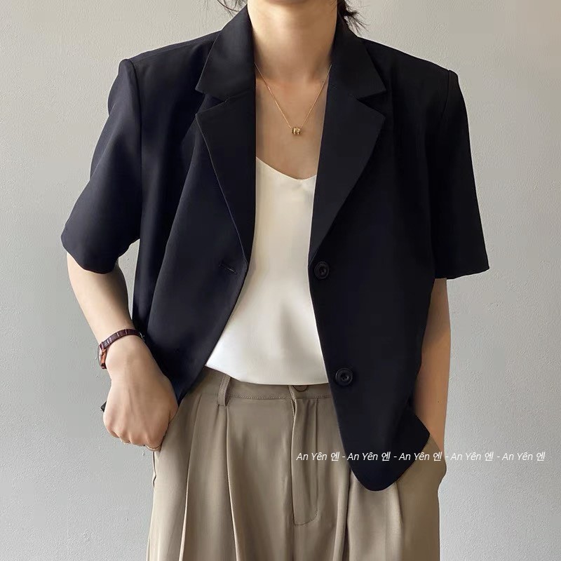 An Yên 엔 - Áo vest ngắn tay freesize phong cách Hàn Quốc