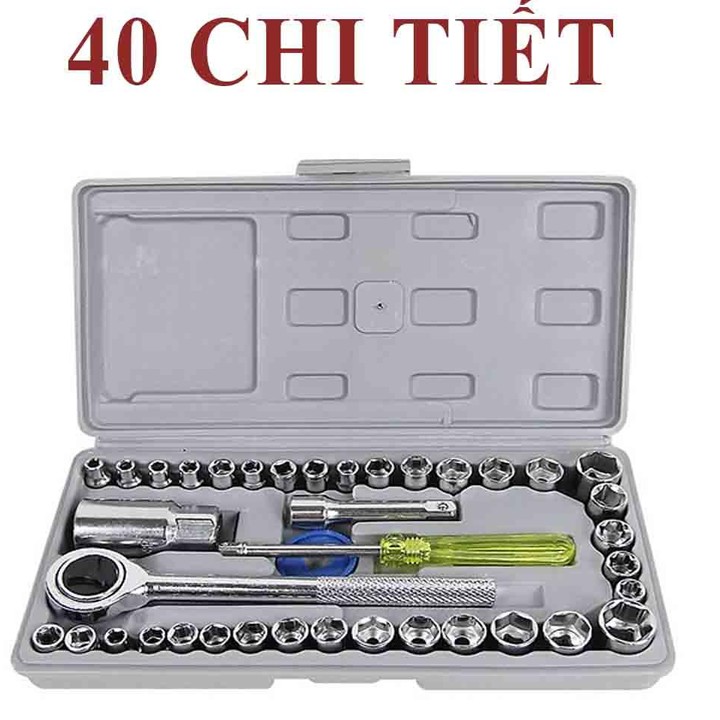 [ HỦY DIỆT ] Bộ khẩu 40 món sửa chữa, Bộ dụng cụ sửa chữa 40 món cho gia đình