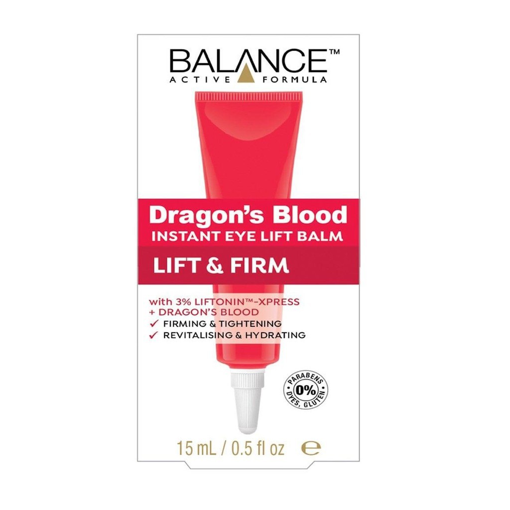 [Giao Ngay Lập Tức] Kem Dưỡng Mắt Balance Dragon's Blood Eye Lift Balm 15ml