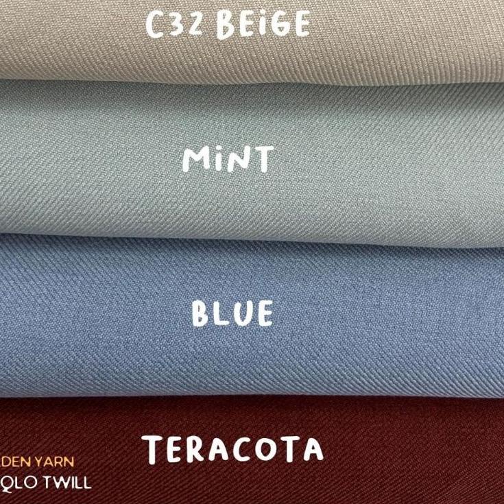 7.7 Uniqlo Twill Vải Kéo Dài Cao Cấp | Kéo Dài Twill | Quần Chinos 1 / 2M Chất Lượng Cao Cấp Xuất Khẩu Mỹ (Mã 559)