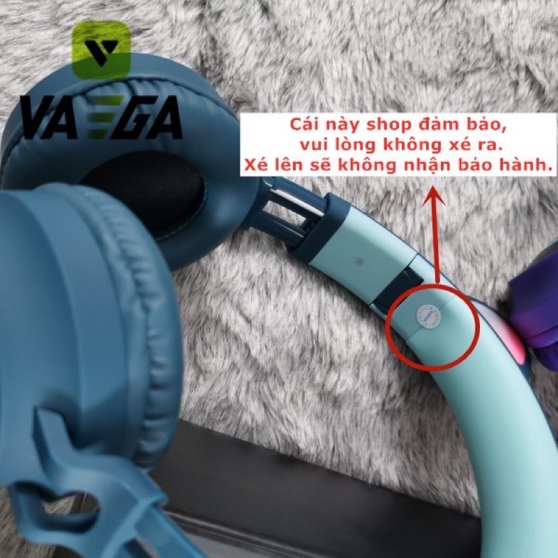 Tai Nghe Mèo Bluetooth, Headphone Tai Mèo Dễ Thương Có Mic,Âm Bass Mạnh Mẽ Và Dung Lượng Pin Khủng 400mAh | BigBuy360 - bigbuy360.vn