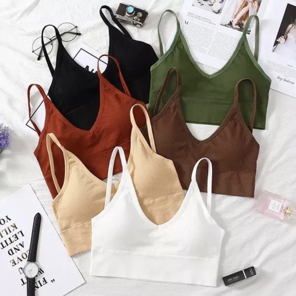 Áo Bra Nữ chữ U hở lưng 2 dây - Áo lót Nữ không gọng nâng ngực gợi cảm co giãn mẫu BIGU