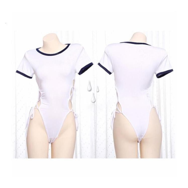 Đồ ngủ sexy jumpsuit phong cách học sinh, free size dưới 55kg ‣ *