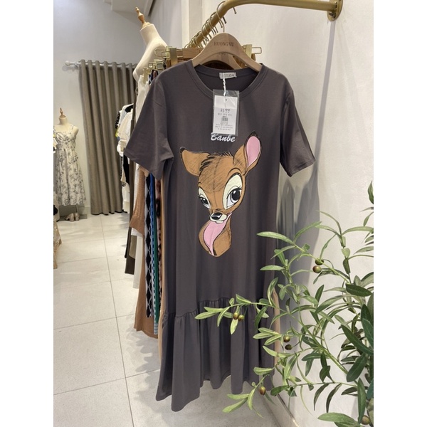Váy cotton suông đuôi cá Bambi