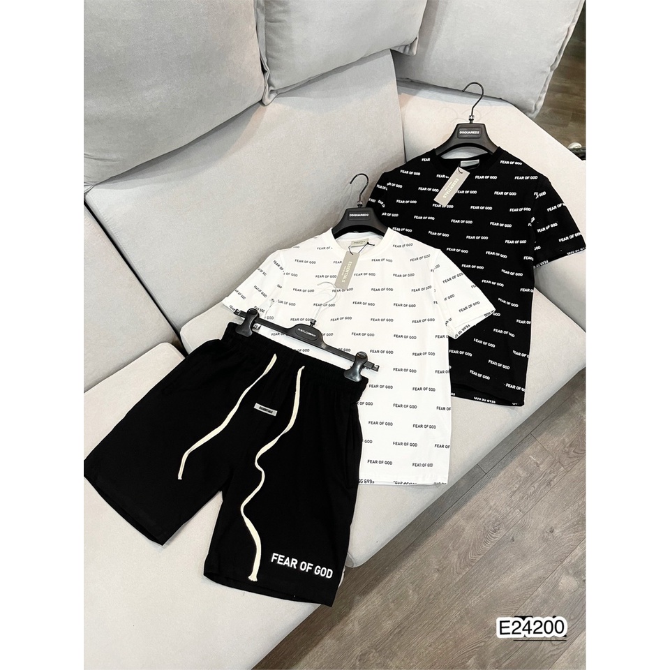 Bộ Quần Áo Nam Essential Chất Cotton Cao Cấp - Bộ Essential In Chữ FEAR ÒF GOD Dành Cho Nam