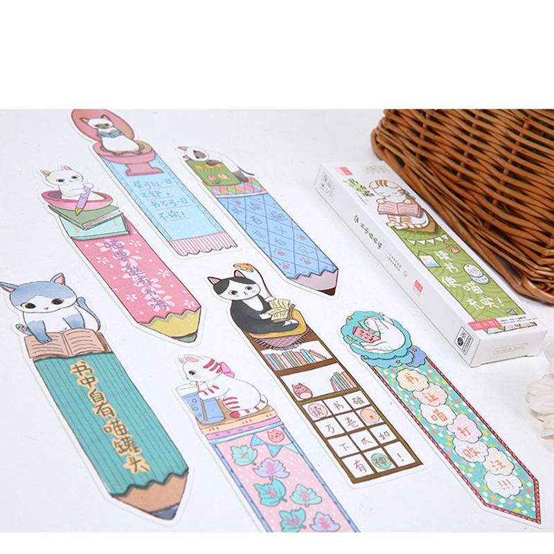 30 bookmark hình mèo dễ thương