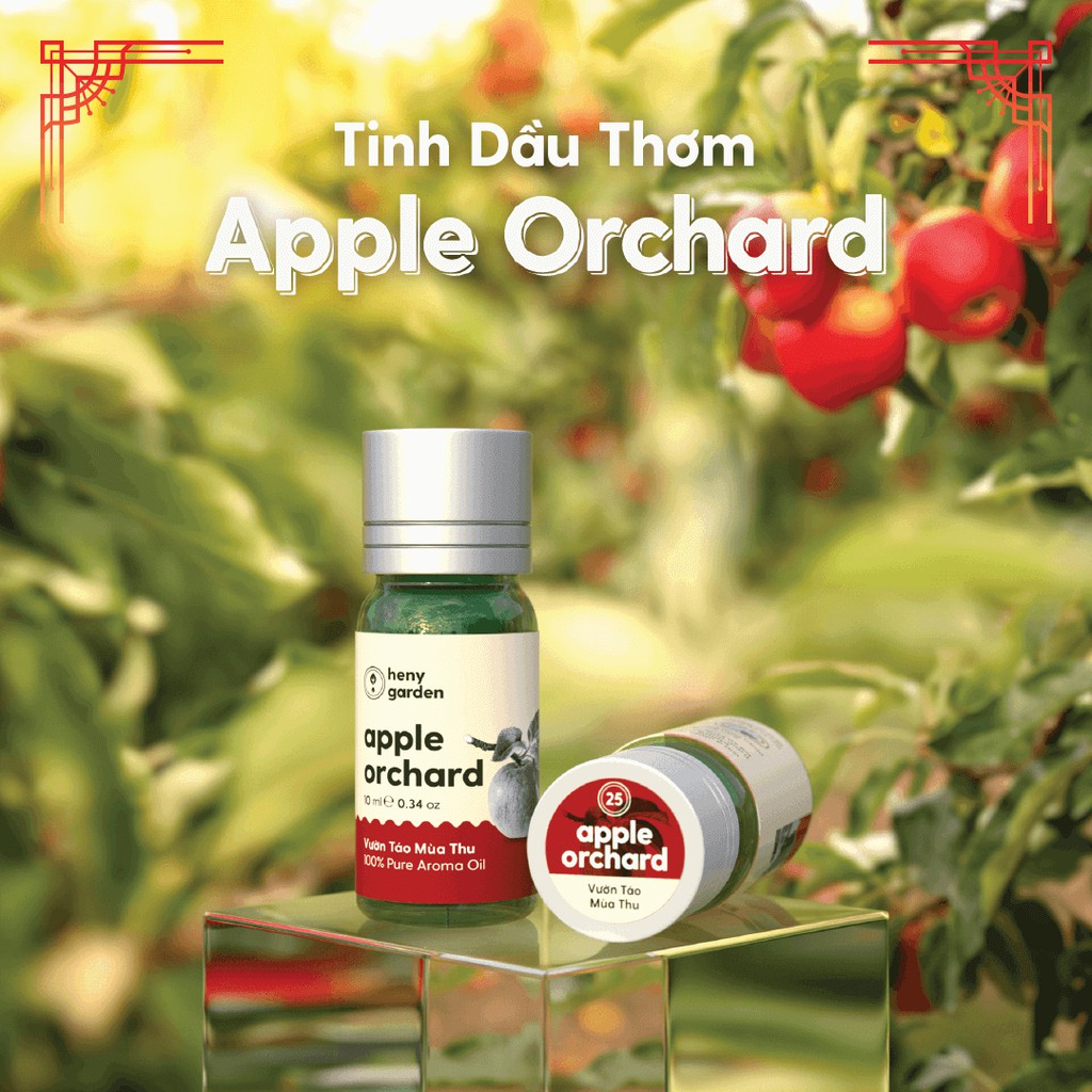 Tinh Dầu Thơm Phối Hương Apple Orchard (Vườn Táo Mùa Thu) Heny Garden - Làm Nến Thơm, Xông Thơm Phòng