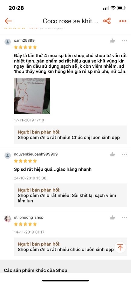 [Free Ship] Se khít vùng kín COCO ROSE hàng chuẩn mỹ check mã QR thoải mái