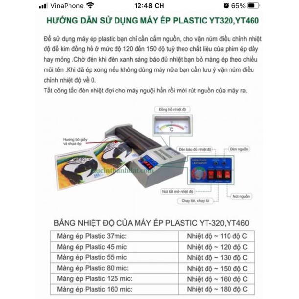 Giấy ép Plastic A6