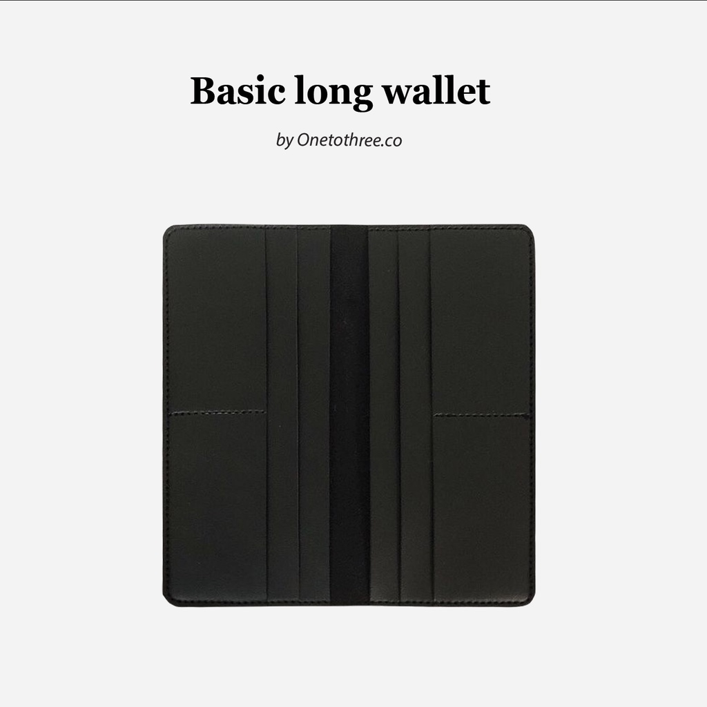 Ví da Handmade Bassic Long Wallet Onetothree