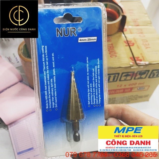 Mũi khoan tầng NUR 9 tầngchính hãng