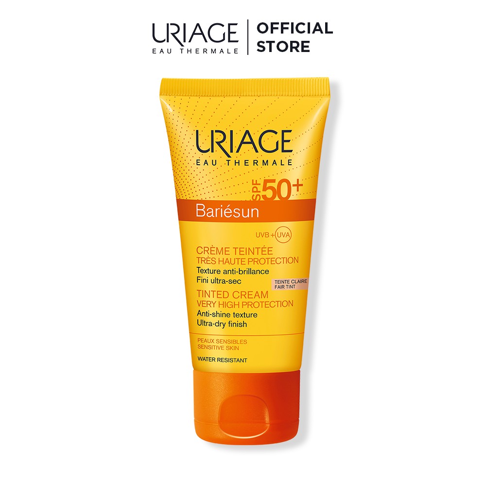 Kem chống nắng màu nền sáng URIAGE BARIÉSUN SPF50+ CRÈME TEINTÉE CLAIRE 50ml