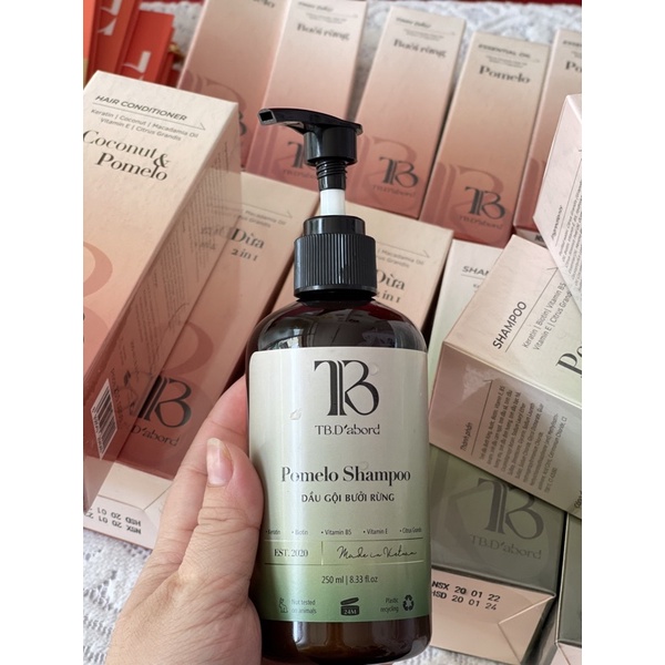 Bộ 3 chai dầu gội bưởi rừng TB D’abord