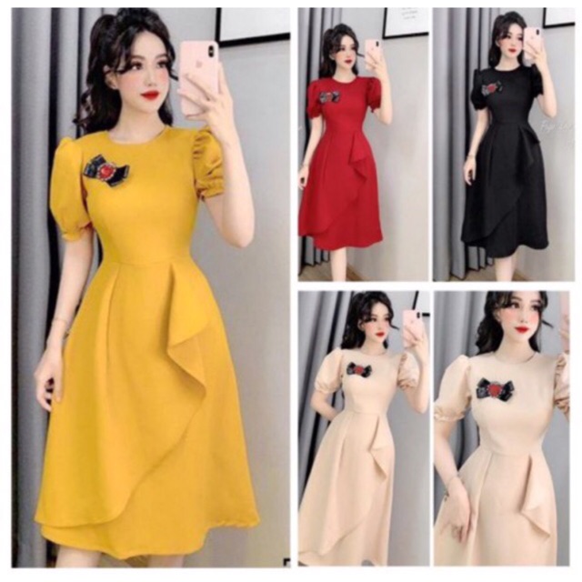 Đầm dự tiệc đính hoa | BigBuy360 - bigbuy360.vn