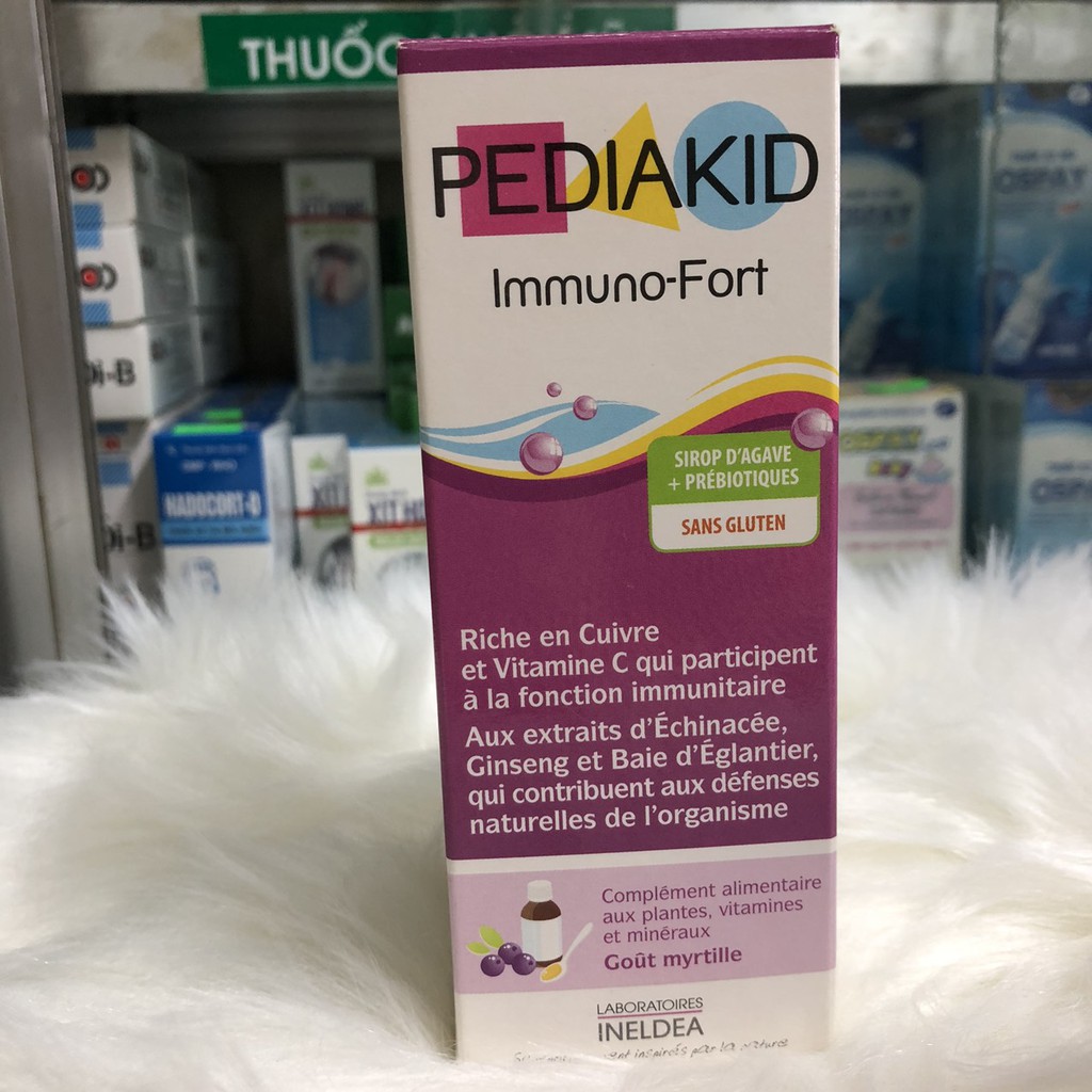 PEDIAKID IMMUNO FORT 125ML - SIRO TĂNG CƯỜNG SỨC ĐỀ KHÁNG CHO BÉ