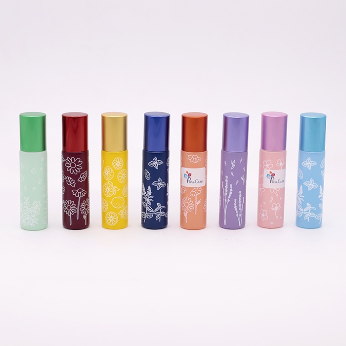 Chai thủy tinh bi lăn màu 10ml cao cấp chiết nước hoa tinh dầu