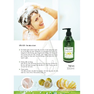 Dầu gội dưỡng tóc trị gầu tinh dầu Vỏ Bưởi 300ml