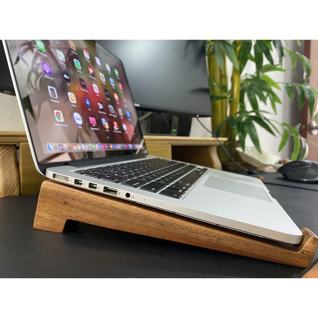 Kệ / Giá Đỡ Laptop và Macbook [ Bộ 2 thanh Gỗ tự nhiên - đủ loại]  - Tienichgo.com