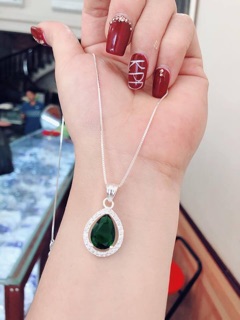 Dây chuyền nữ mặt giọt lệ to