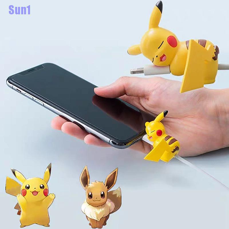 Vỏ Bọc Bảo Vệ Dây Cáp Sạc USB Hình Pokemon Đáng Yêu