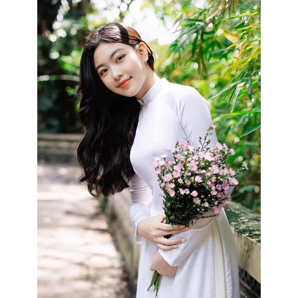 Mừng ngày khai giảng, áo dài trắng tri ân học sinh sinh viên giảm giá sốc, đồng phục áo dài học sinh - Áo Dài Đan Linh