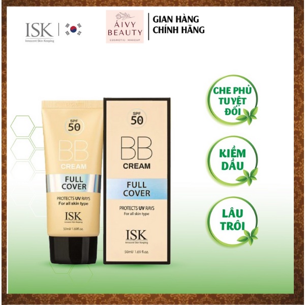 Kem nền đa chức năng BB Cream ISK SPF 50 PA +++ 50ml